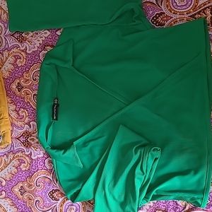 SOLD Green cropped wrap top 3 for $20